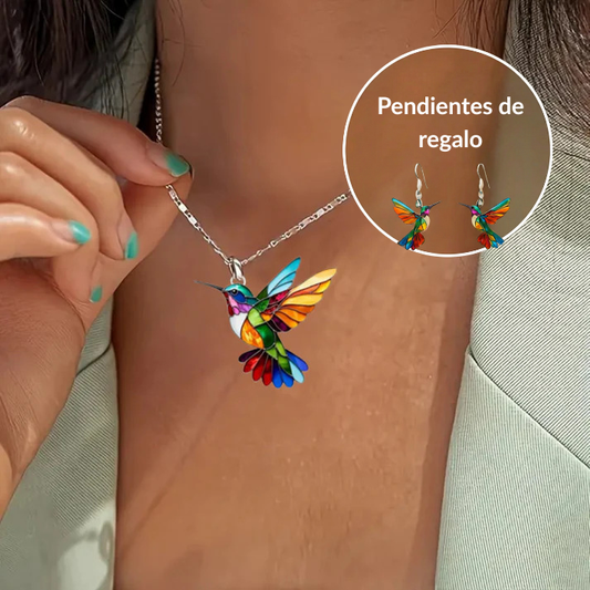 Collar Colibrí | Elegante y Colorido